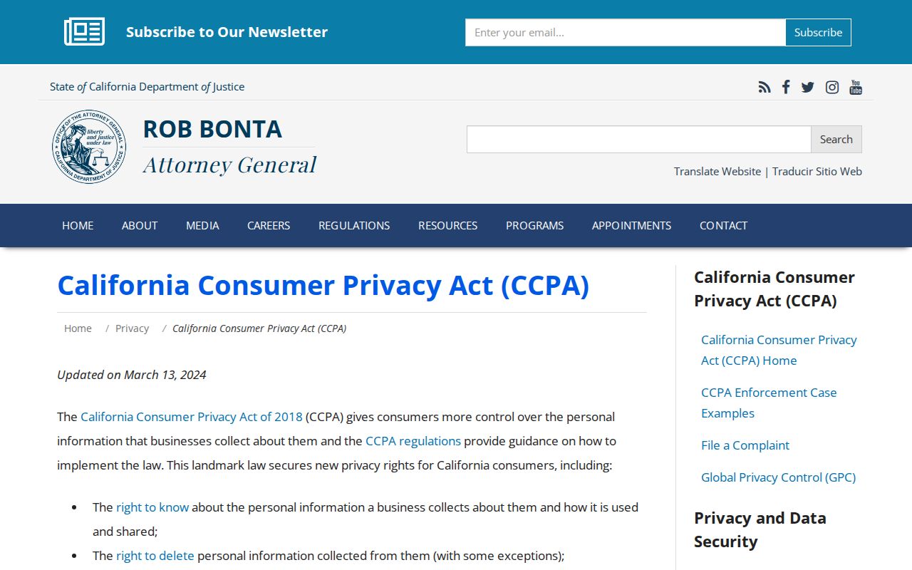Novato neighbors California consumer privacy and deletion rights
