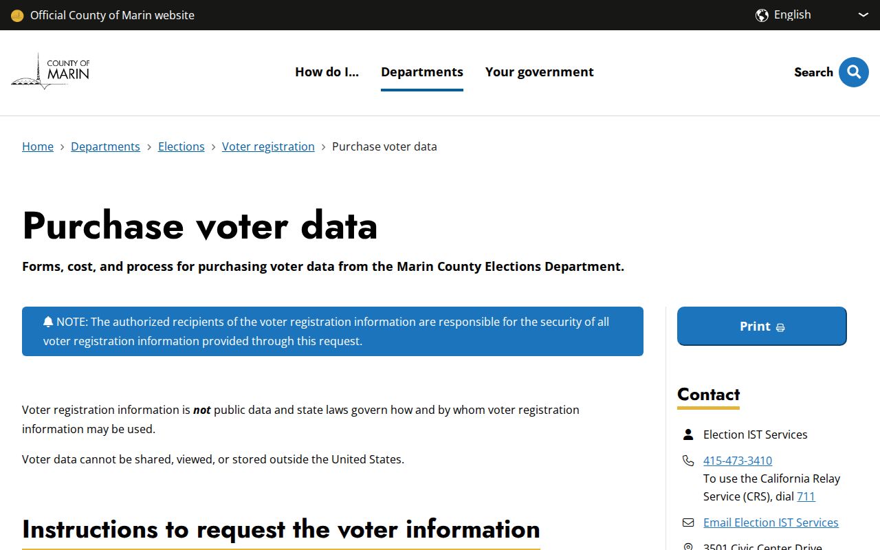 Novato neighbors restricted Marin voter data access guidance