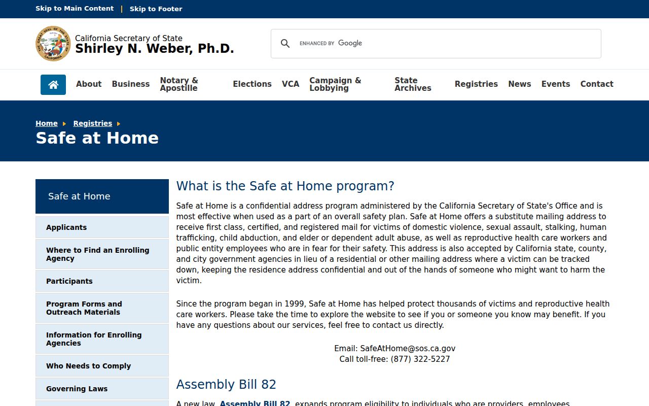 Novato neighbors Safe at Home address confidentiality program